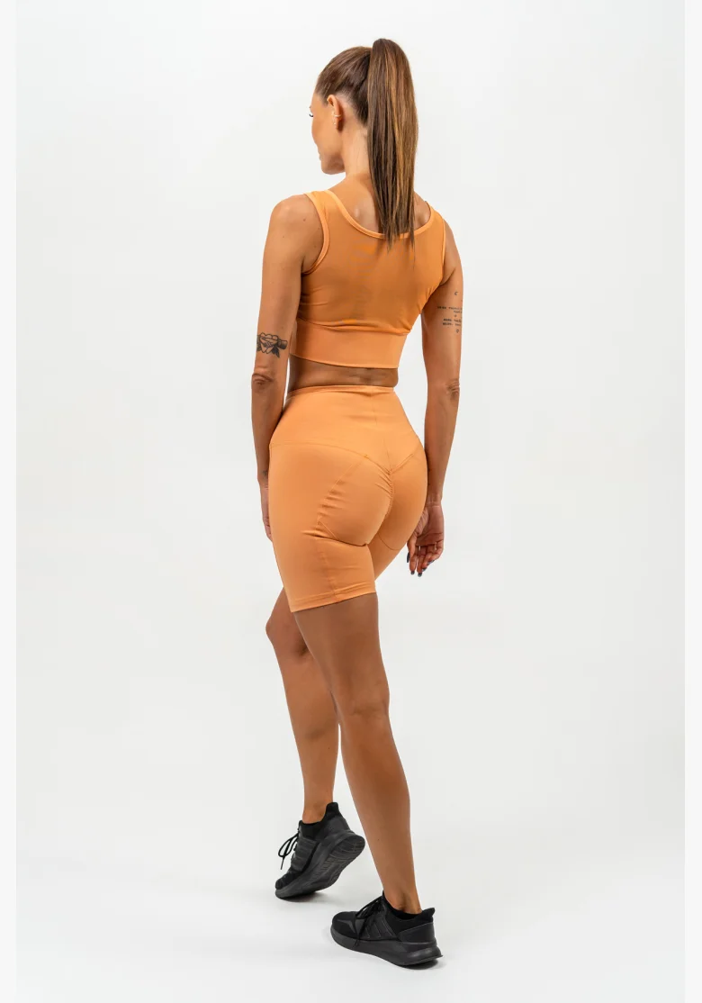 NEBBIA • Pantaloni da ciclismo con vita alta ELITE arancione • Nebshop.cz