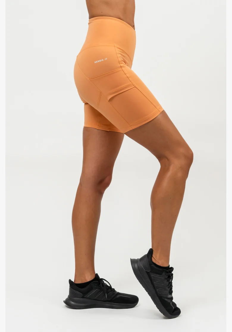 NEBBIA • Pantaloni da ciclismo con vita alta ELITE arancione • Nebshop.cz