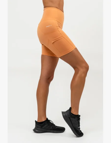 NEBBIA • Pantaloni da ciclismo con vita alta ELITE arancione • Nebshop.cz