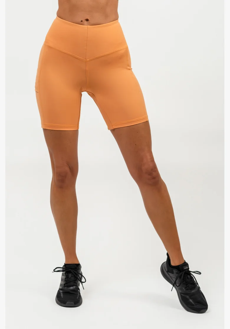 NEBBIA • Pantaloni da ciclismo con vita alta ELITE arancione • Nebshop.cz