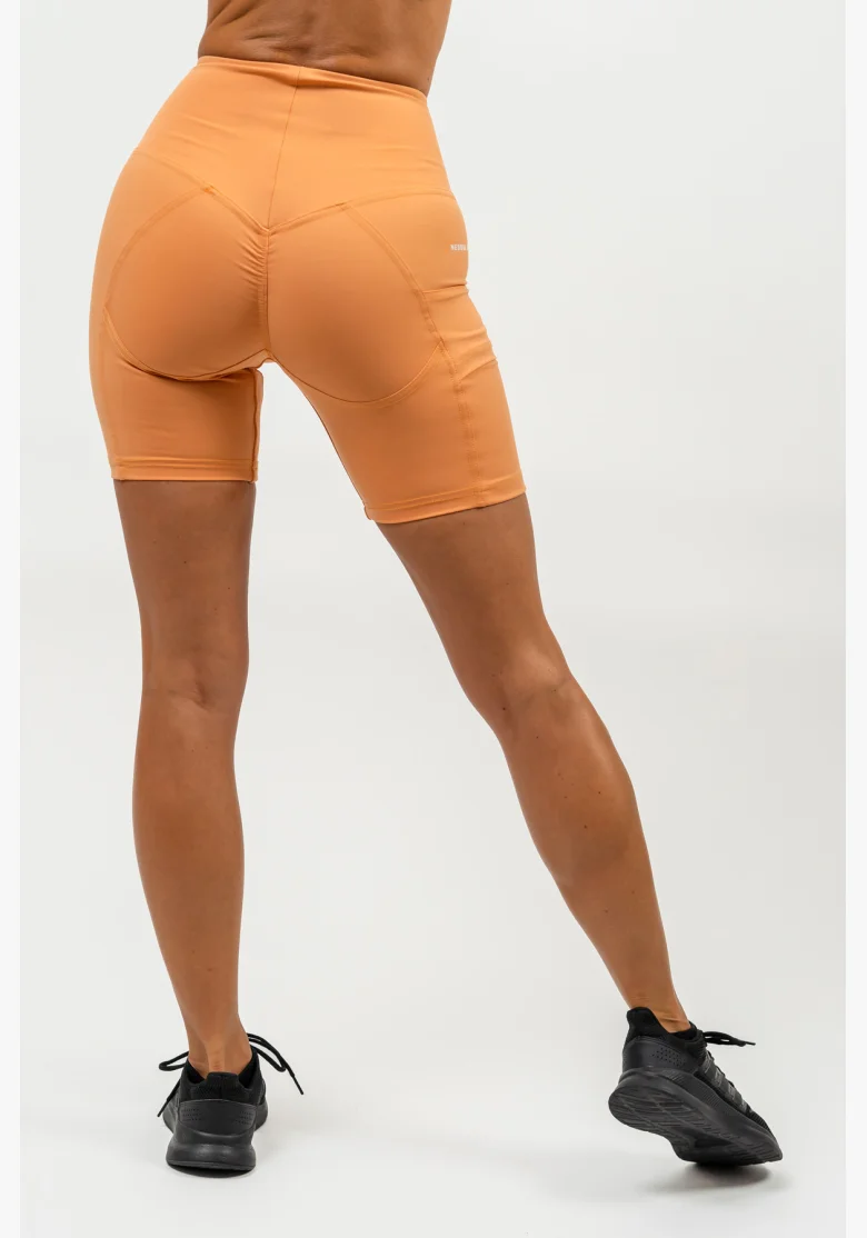 NEBBIA • Pantaloni da ciclismo con vita alta ELITE arancione • Nebshop.cz