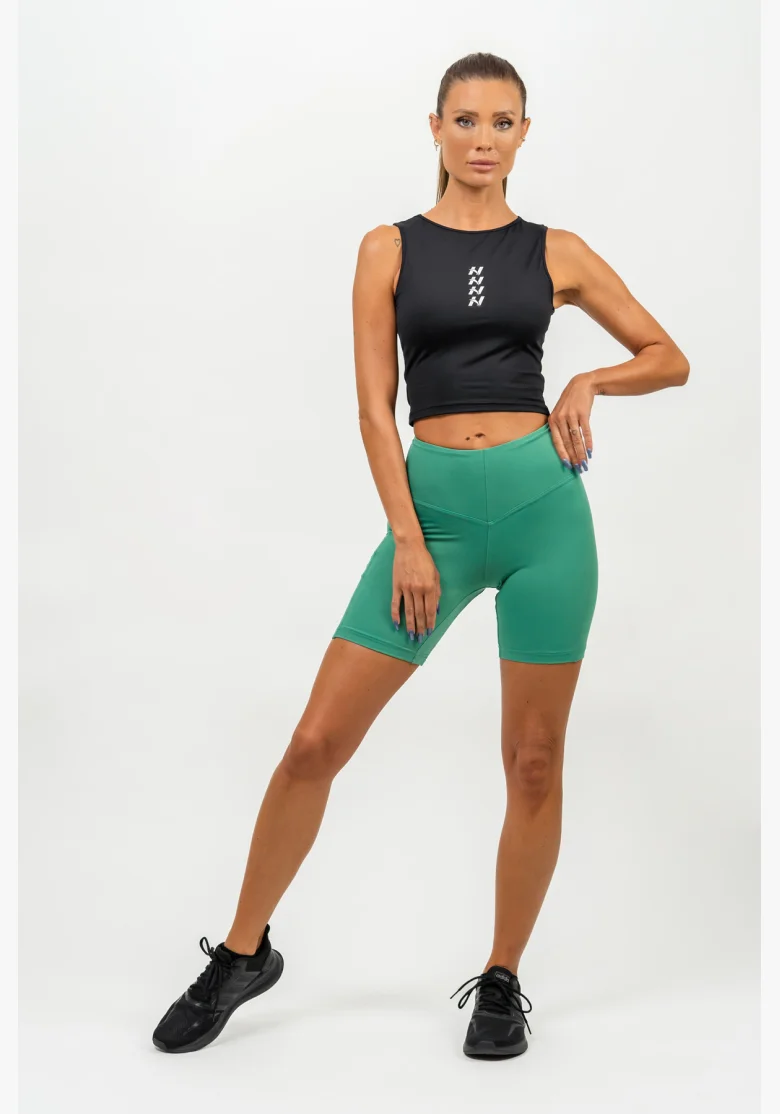 NEBBIA • Pantaloni da ciclismo a vita alta ELITE verde • Nebshop.it
