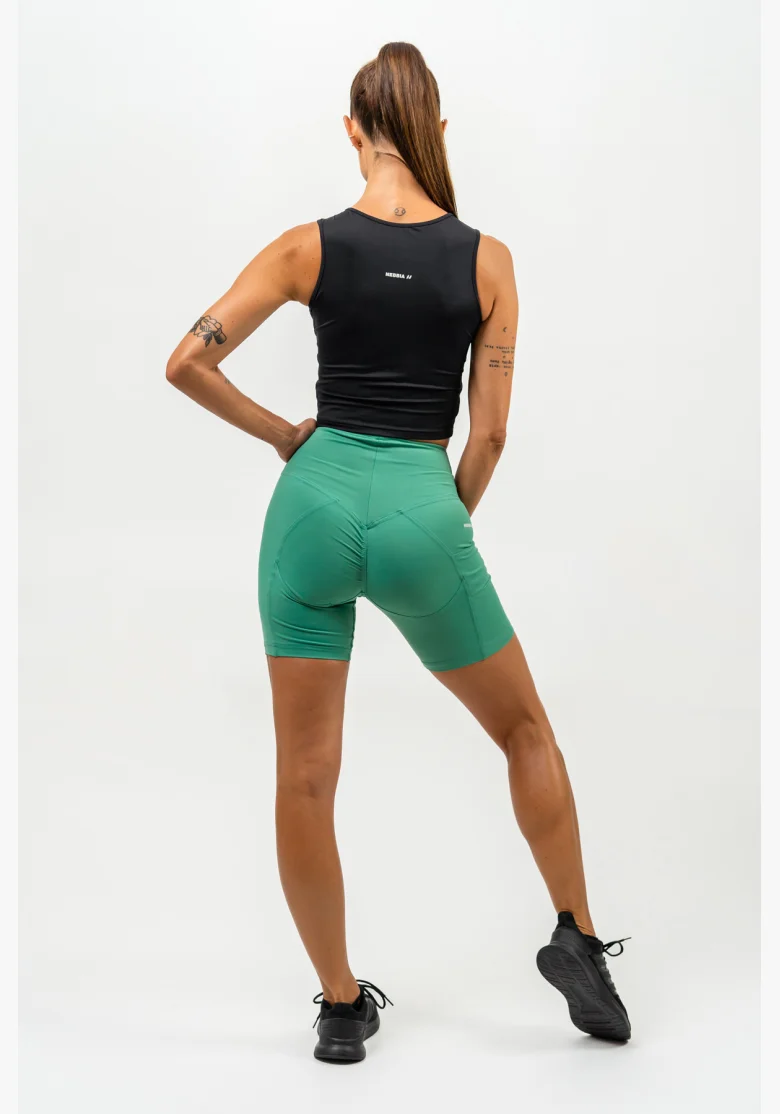 NEBBIA • Pantaloni da ciclismo a vita alta ELITE verde • Nebshop.it