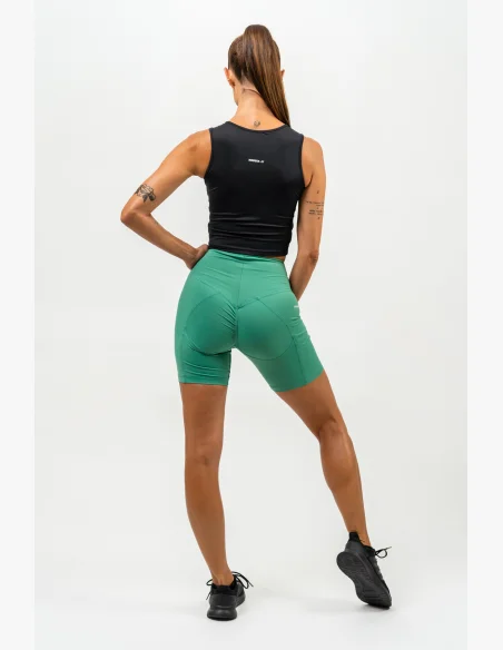 NEBBIA • Pantaloni da ciclismo a vita alta ELITE verde • Nebshop.it
