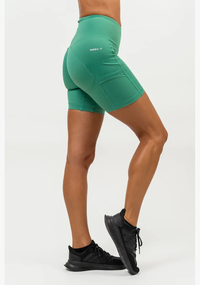 NEBBIA • Pantaloni da ciclismo a vita alta ELITE verde • Nebshop.it