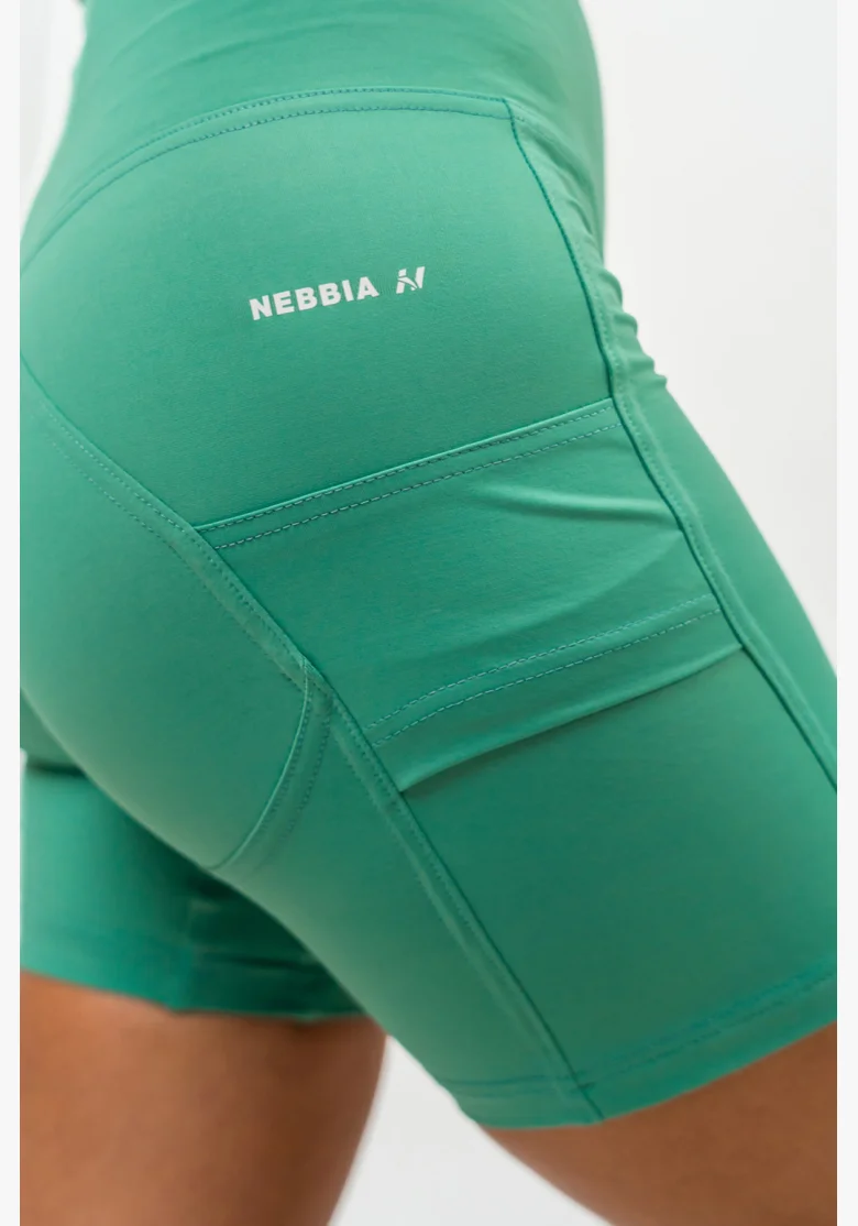 NEBBIA • Pantaloni da ciclismo a vita alta ELITE verde • Nebshop.it