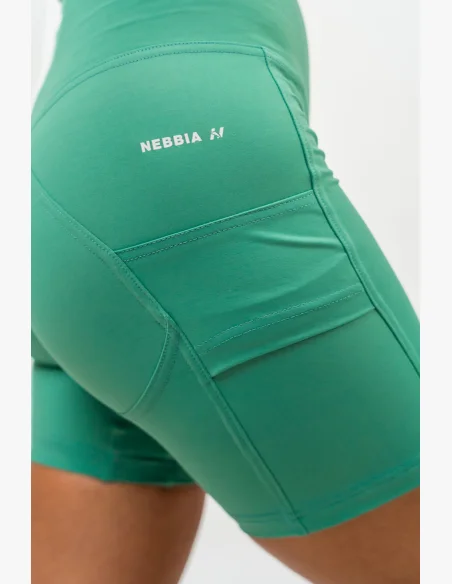 NEBBIA • Pantaloni da ciclismo a vita alta ELITE verde • Nebshop.it