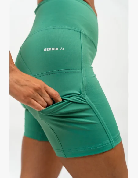 NEBBIA • Pantaloni da ciclismo a vita alta ELITE verde • Nebshop.it