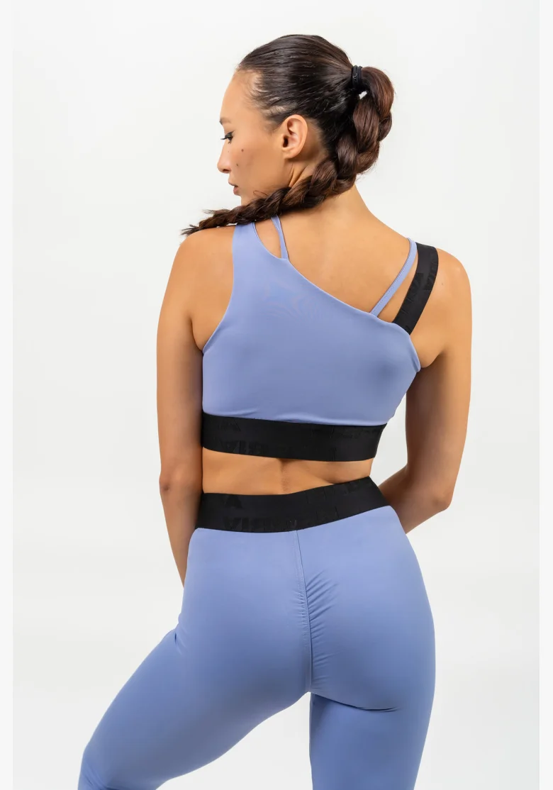 NEBBIA • Reggiseno sportivo asimmetrico ELITE viola • Nebshop.it