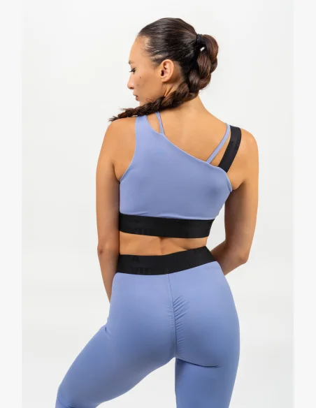 NEBBIA • Reggiseno sportivo asimmetrico ELITE viola • Nebshop.it