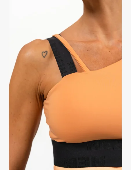 NEBBIA • Reggiseno sportivo asimmetrico ELITE arancione • Nebshop.cz