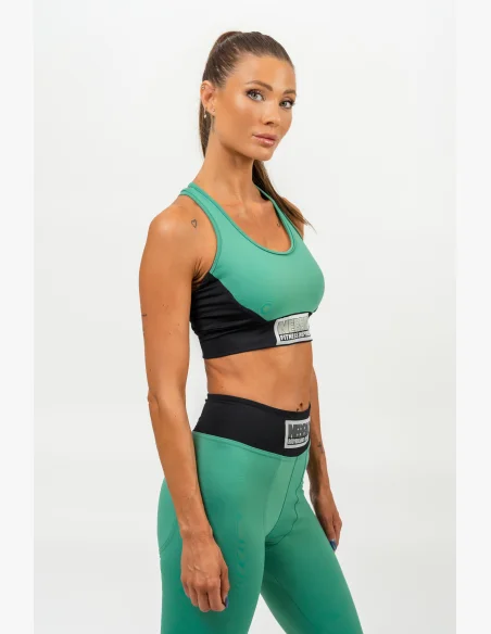 NEBBIA • Reggiseno sportivo rinforzato SIGNATURE verde • Nebshop.cz