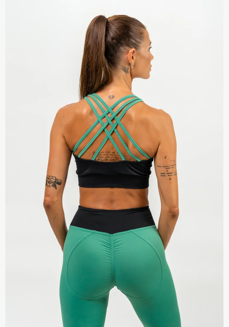 NEBBIA • Reggiseno sportivo rinforzato SIGNATURE verde • Nebshop.cz
