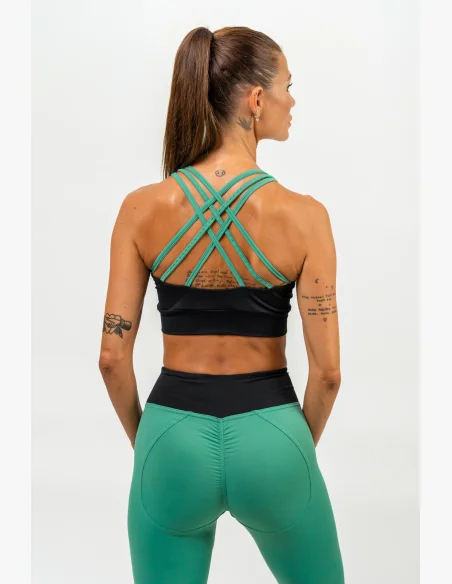 NEBBIA • Reggiseno sportivo rinforzato SIGNATURE verde • Nebshop.cz