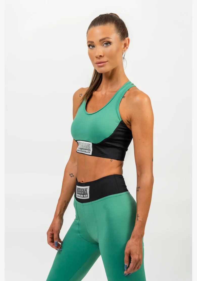 NEBBIA • Reggiseno sportivo rinforzato SIGNATURE verde • Nebshop.cz