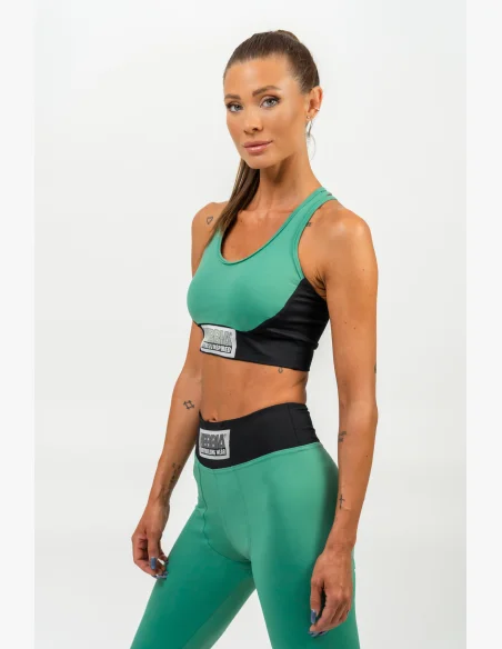 NEBBIA • Reggiseno sportivo rinforzato SIGNATURE verde • Nebshop.cz