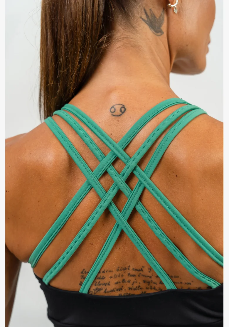NEBBIA • Reggiseno sportivo rinforzato SIGNATURE verde • Nebshop.cz