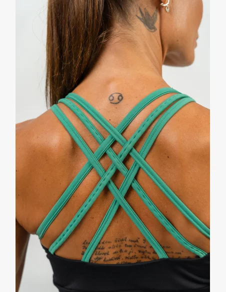 NEBBIA • Reggiseno sportivo rinforzato SIGNATURE verde • Nebshop.cz