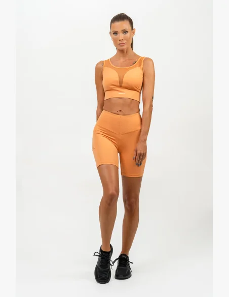NEBBIA • Reggiseno sportivo con rete PERFORMANCE arancione • Nebshop.it