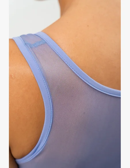 NEBBIA • Reggiseno sportivo con rete PERFORMANCE viola • Nebshop.cz