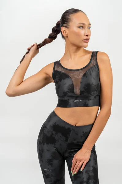 NEBBIA • Reggiseno sportivo con rete IMPACT nero • Nebshop.it