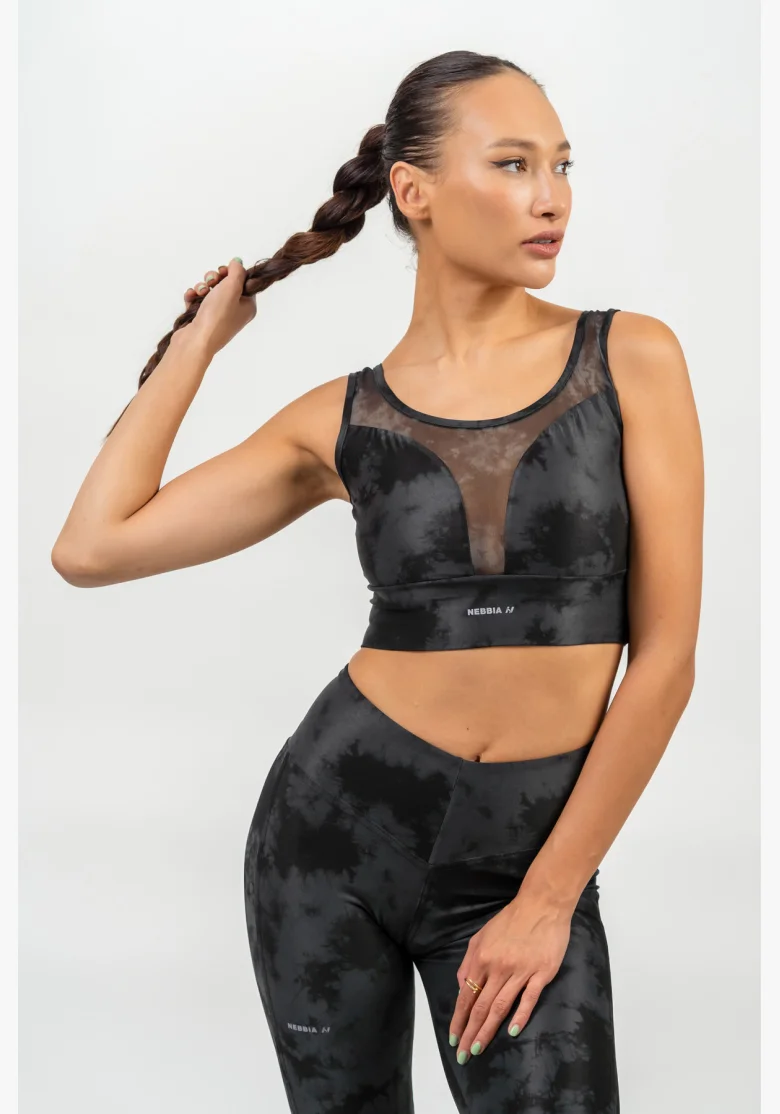 NEBBIA • Reggiseno sportivo con rete IMPACT nero • Nebshop.it