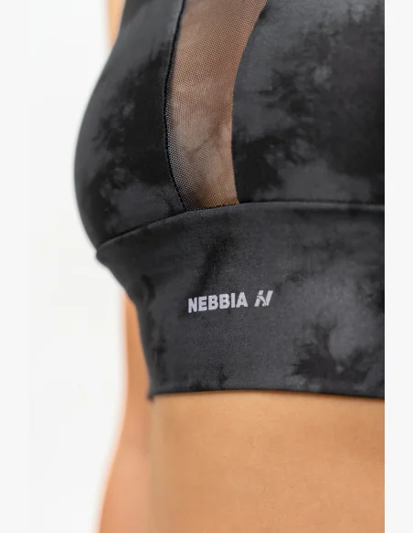 NEBBIA • Reggiseno sportivo con rete IMPACT nero • Nebshop.it