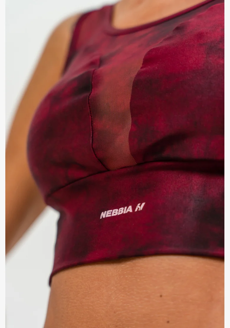 NEBBIA • Reggiseno sportivo con rete IMPACT rosso • Nebshop.it