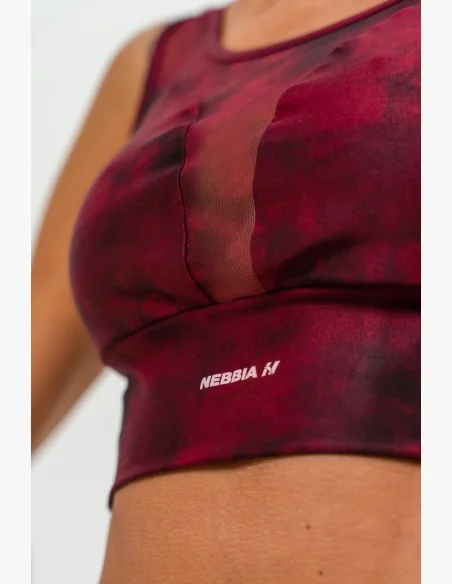 NEBBIA • Reggiseno sportivo con rete IMPACT rosso • Nebshop.it