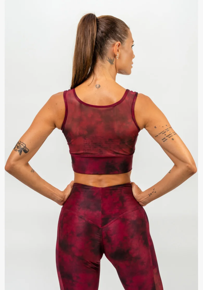 NEBBIA • Reggiseno sportivo con rete IMPACT rosso • Nebshop.it