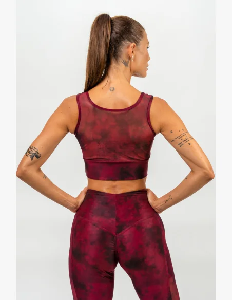 NEBBIA • Reggiseno sportivo con rete IMPACT rosso • Nebshop.it
