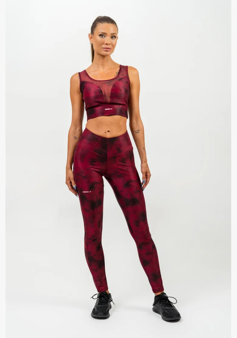 NEBBIA • Reggiseno sportivo con rete IMPACT rosso • Nebshop.it