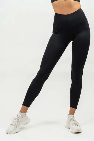 NEBBIA • Leggings con rete a vita alta PERFORMANCE nera • Nebshop.it