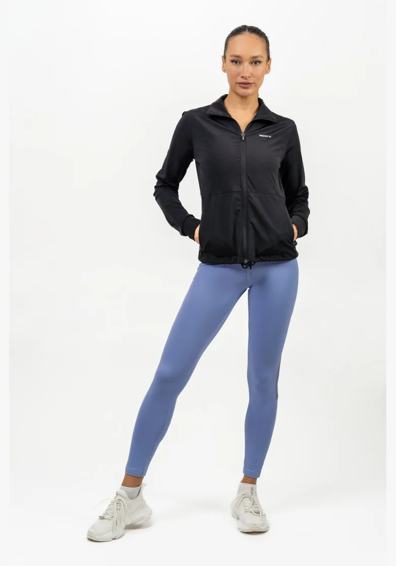 NEBBIA • Leggings con rete a vita alta PERFORMANCE viola • Nebshop.it