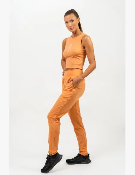NEBBIA • Leggings slim fit con tasche SLEEK arancione • Nebshop.cz