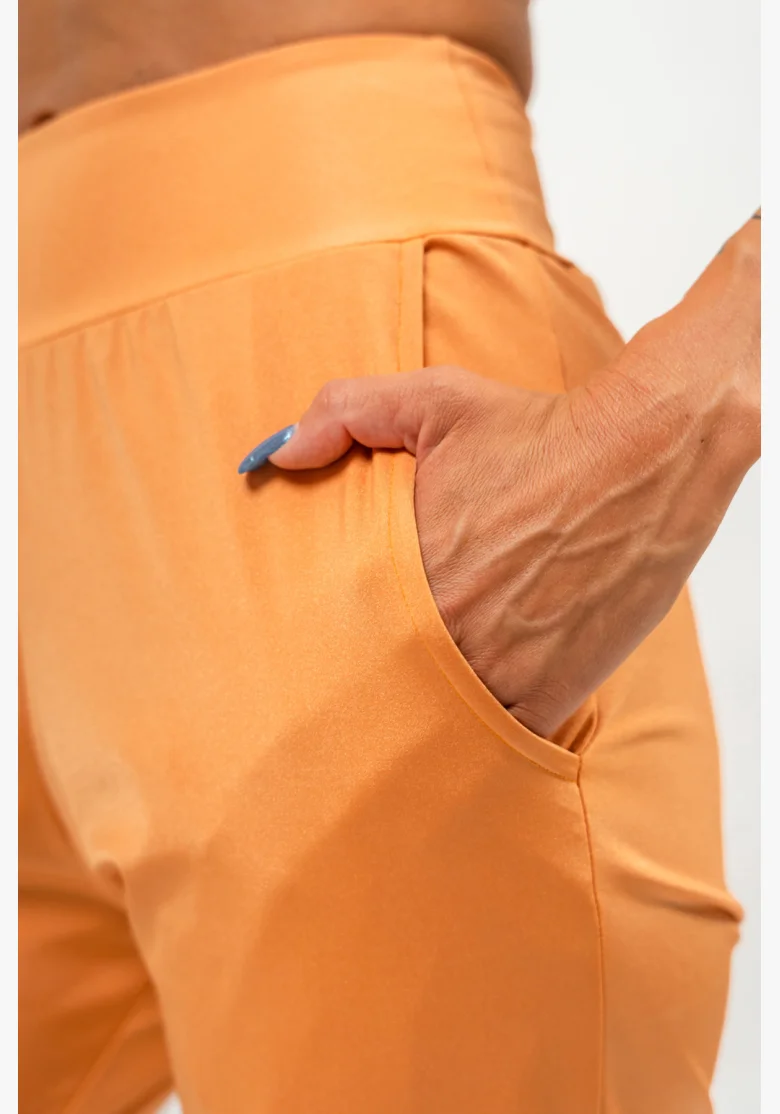 NEBBIA • Leggings slim fit con tasche SLEEK arancione • Nebshop.cz