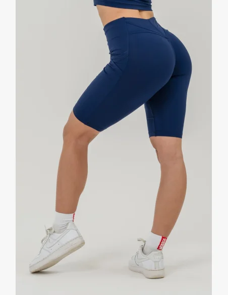 NEBBIA • Pantaloni da ciclismo a vita alta 10″ GYM THERAPY blu • Nebshop.cz