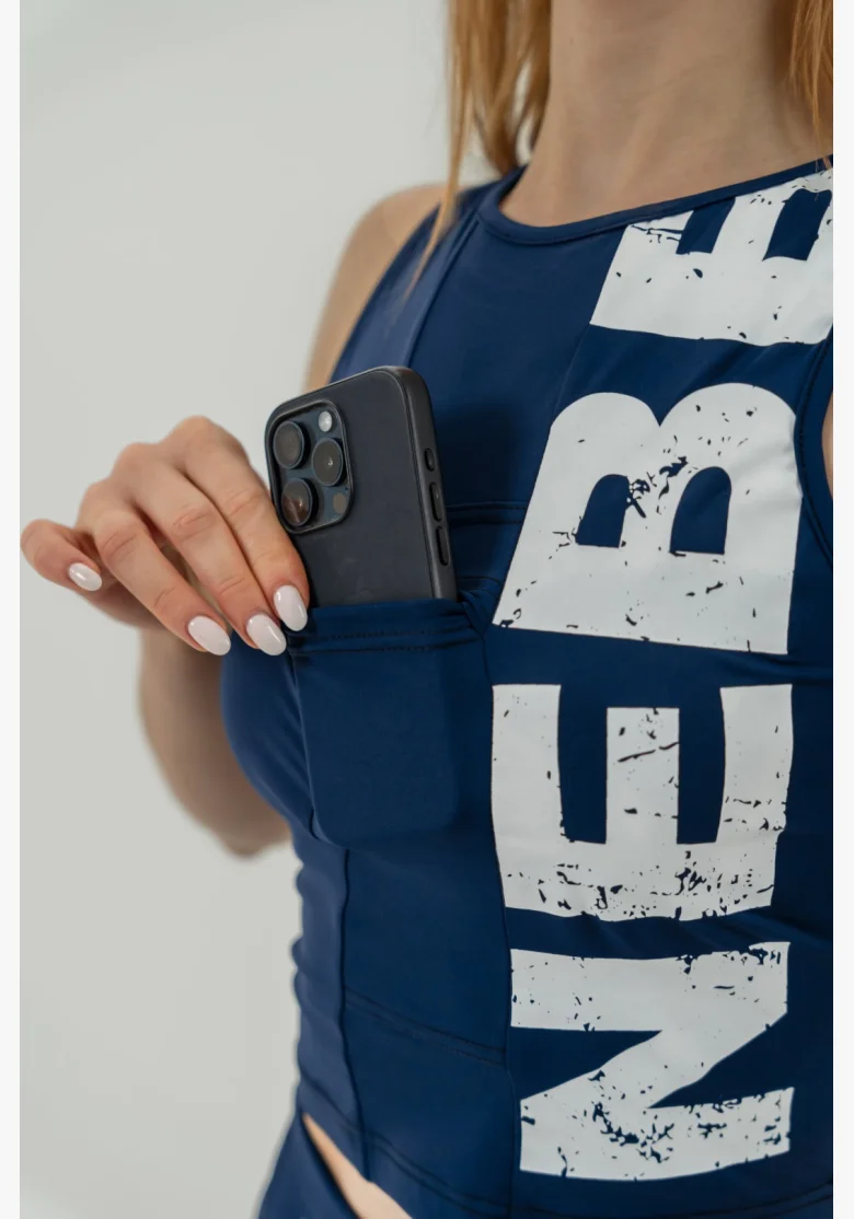 NEBBIA • Canotta SNATCHED blu • Nebshop.it