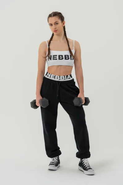 NEBBIA • Pantaloni sportivi MUSCLE MOMMY neri • Nebshop.cz