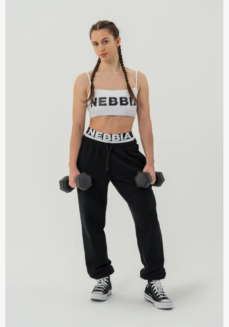 NEBBIA • Pantaloni sportivi MUSCLE MOMMY neri • Nebshop.cz