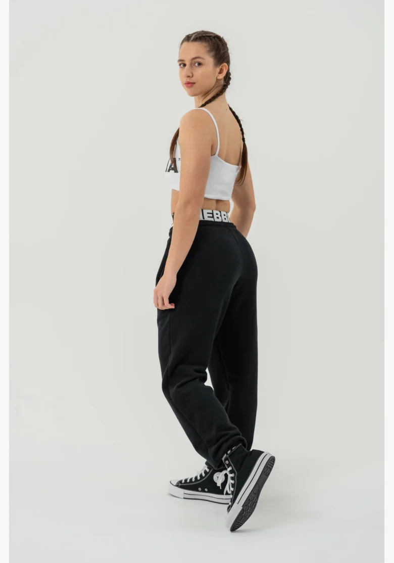 NEBBIA • Pantaloni sportivi MUSCLE MOMMY neri • Nebshop.cz