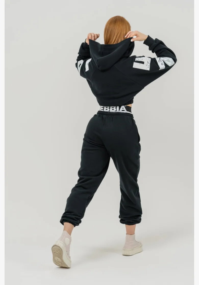 NEBBIA • Pantaloni sportivi MUSCLE MOMMY neri • Nebshop.cz