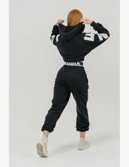 NEBBIA • Pantaloni sportivi MUSCLE MOMMY neri • Nebshop.cz