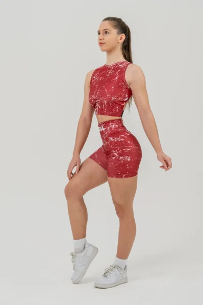 NEBBIA • Top corto ROUGH GIRL rosso • Nebshop.cz