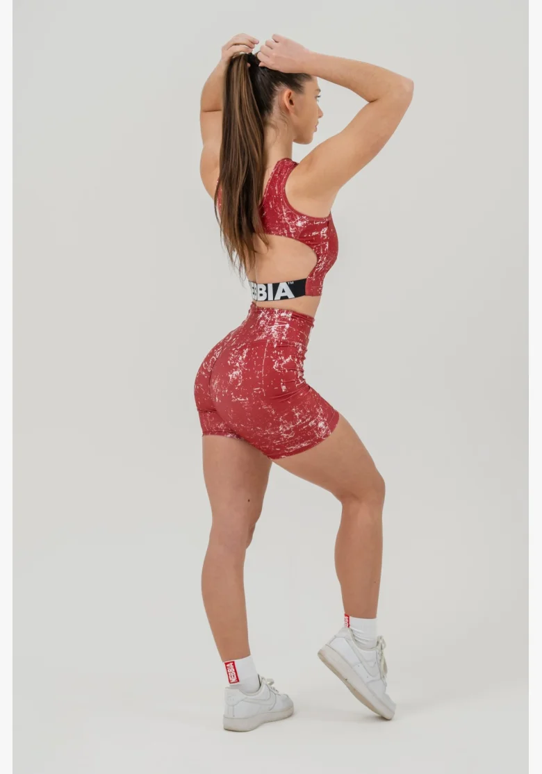 NEBBIA • Top corto ROUGH GIRL rosso • Nebshop.cz