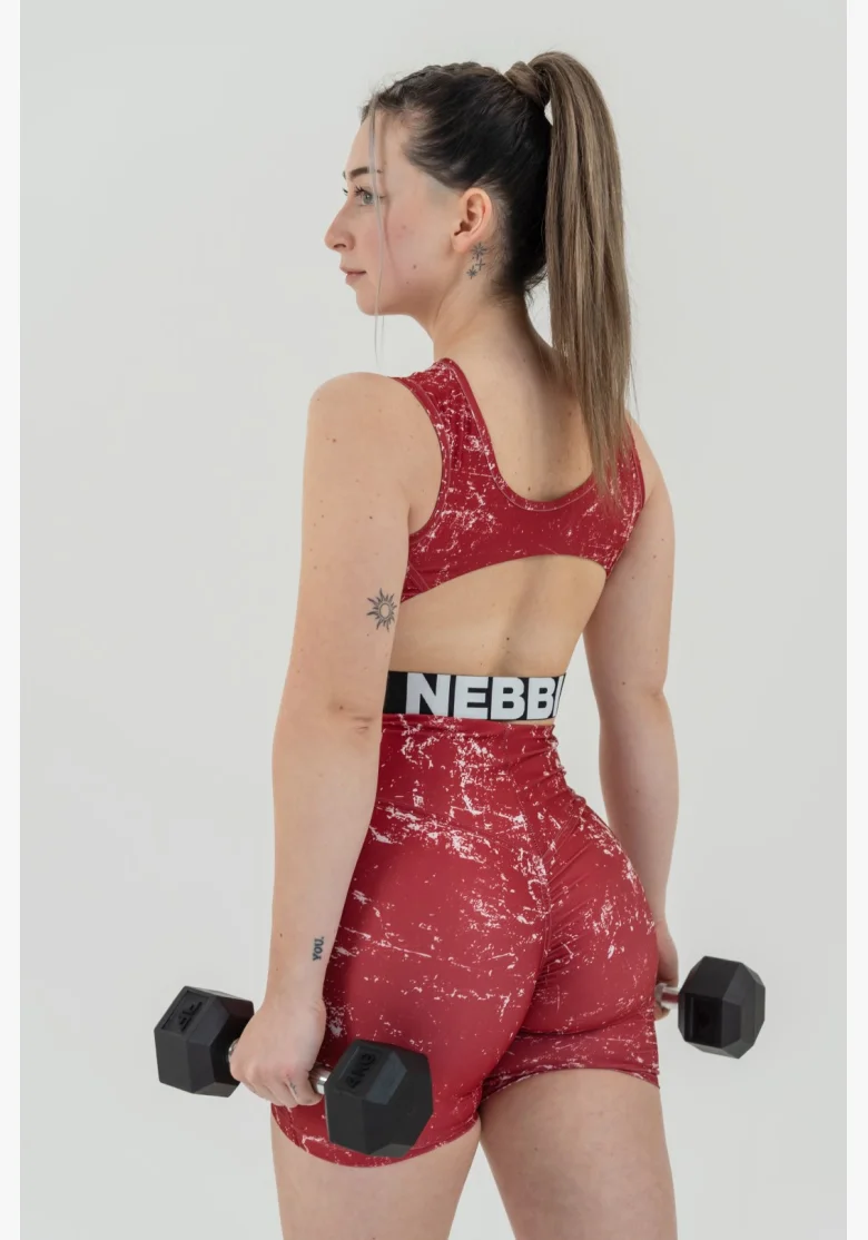 NEBBIA • Top corto ROUGH GIRL rosso • Nebshop.cz