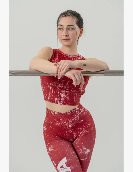 NEBBIA • Top corto ROUGH GIRL rosso • Nebshop.cz