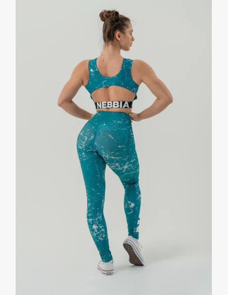 NEBBIA • Canotta Crop top ROUGH GIRL verde • Nebshop.cz