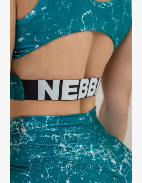 NEBBIA • Canotta Crop top ROUGH GIRL verde • Nebshop.cz
