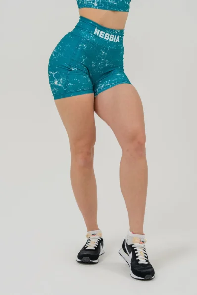 NEBBIA • Pantaloni shorts a vita alta 5″ HAMMIES verdi • Nebshop.it